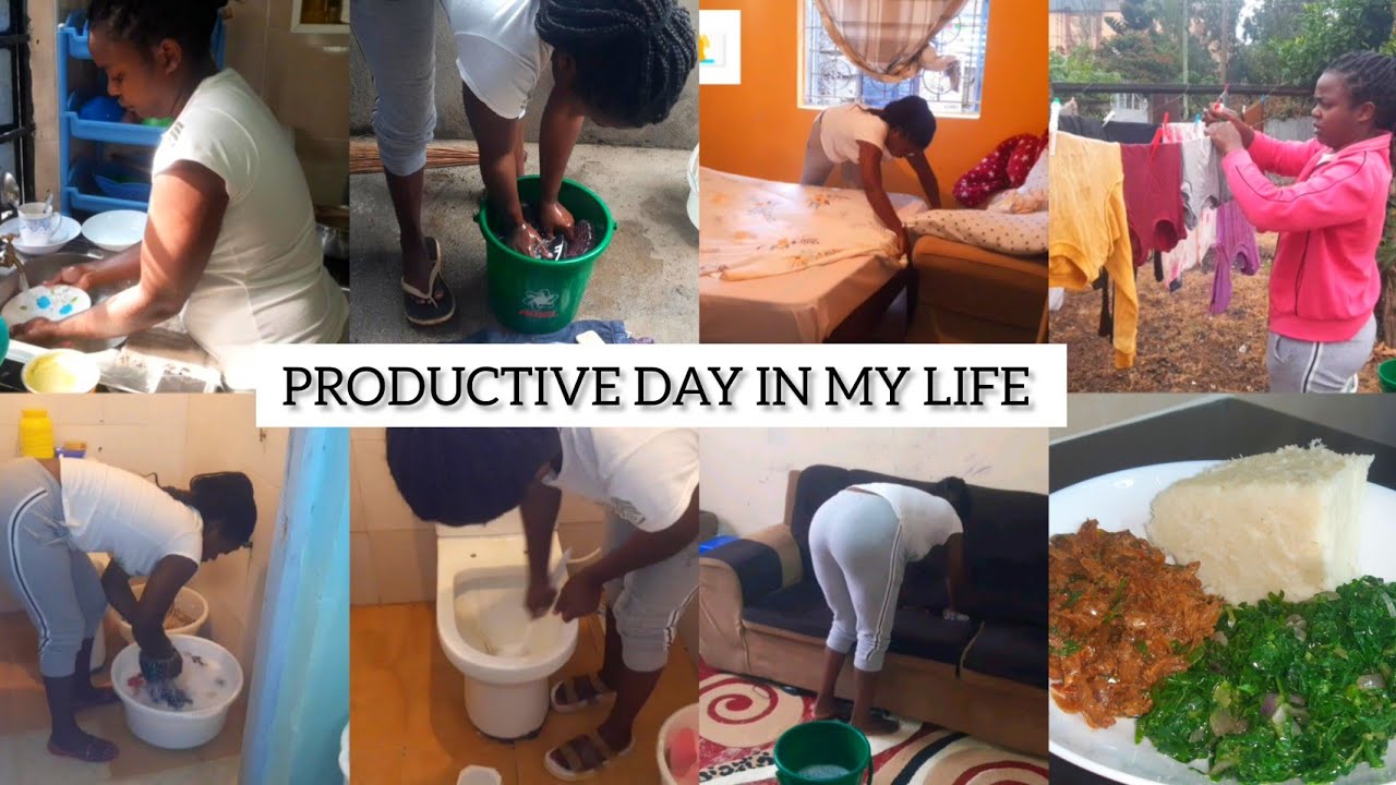 PRODUCTIVE DAY IN THE LIFE OF A STAY AT HOME MUM//CLEANING//COOKING#cleaningmotivation #homemaking