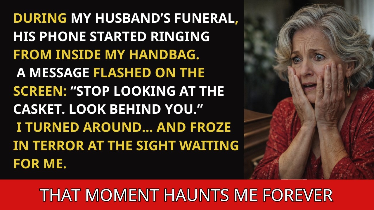 At My Husband’s Funeral His Phone Suddenly Rang Turn Around  What I Saw Froze Me