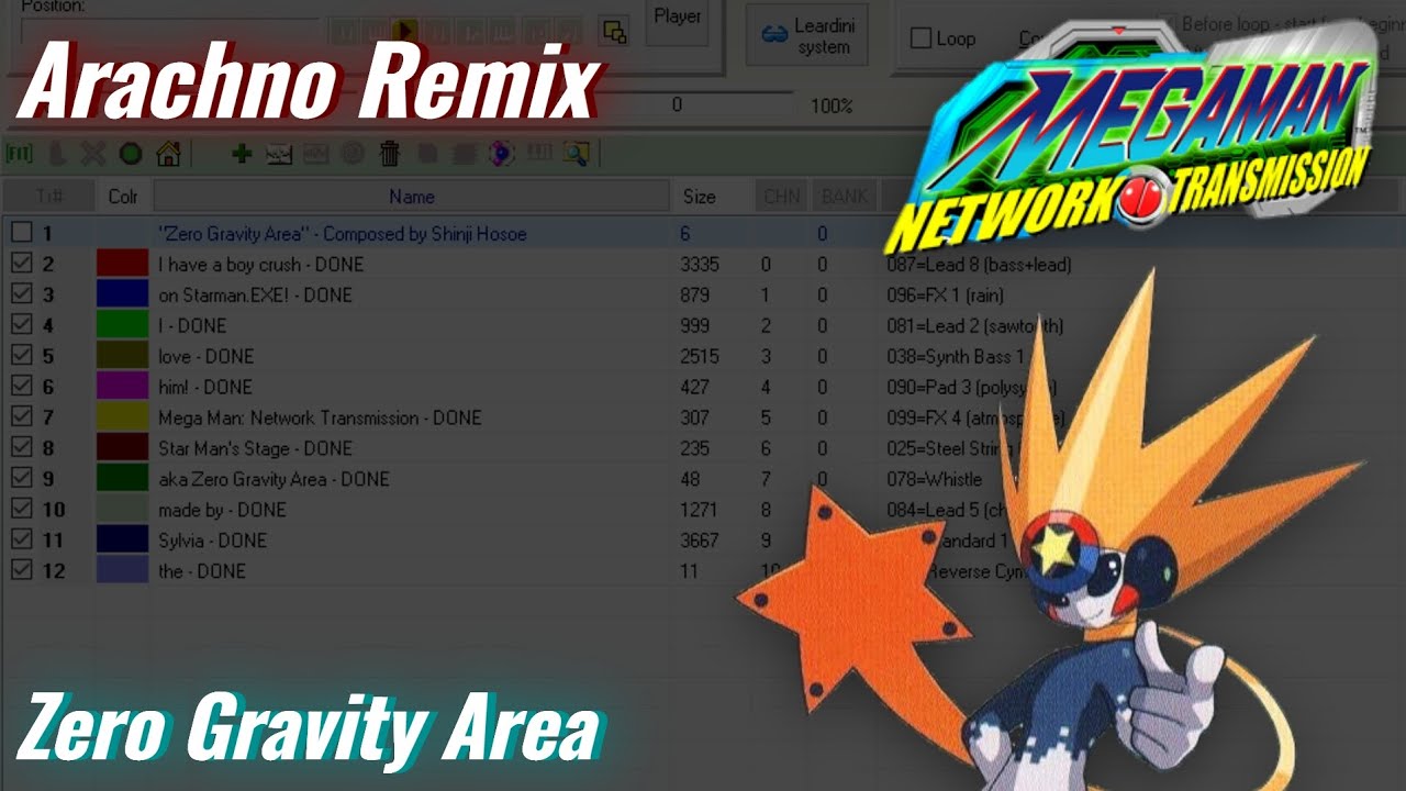 Zero Gravity Area - Mega Man Network Transmission (Arachno Soundfont Remix)