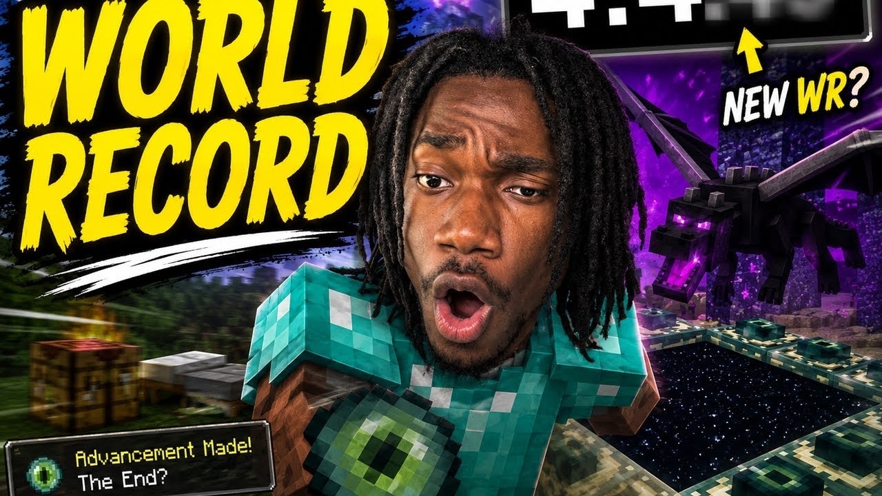 Я попытался пройти Minecraft на скорость за 5 минут...