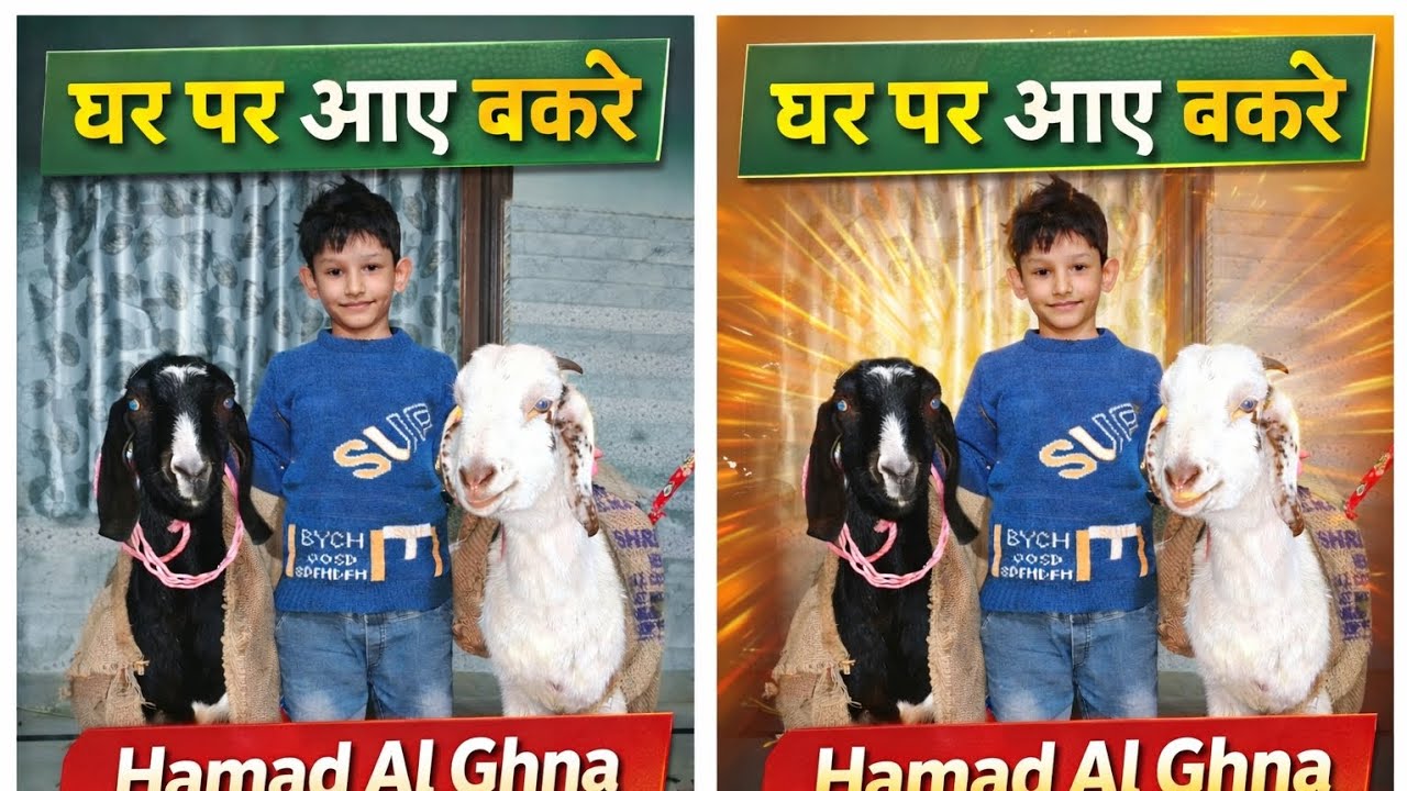 आज घर पर आए बकरे, हम्माद हो गया बहुत खुश 🐐😊 आए बकरे और हम्माद 😍घर आए बकरे, हम्माद का चेहरा खिल उठा 🐐