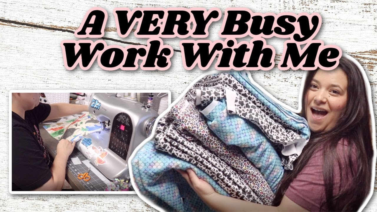Очень насыщенная работа со мной / Так много заказов на Etsy и тканей / Ведение успешного магазина...