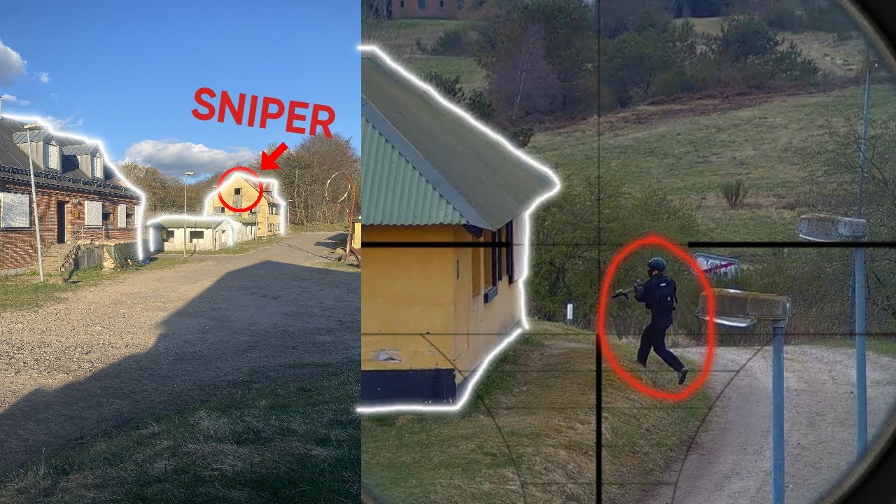 Airsoft sniper camping in abandoned hotel!