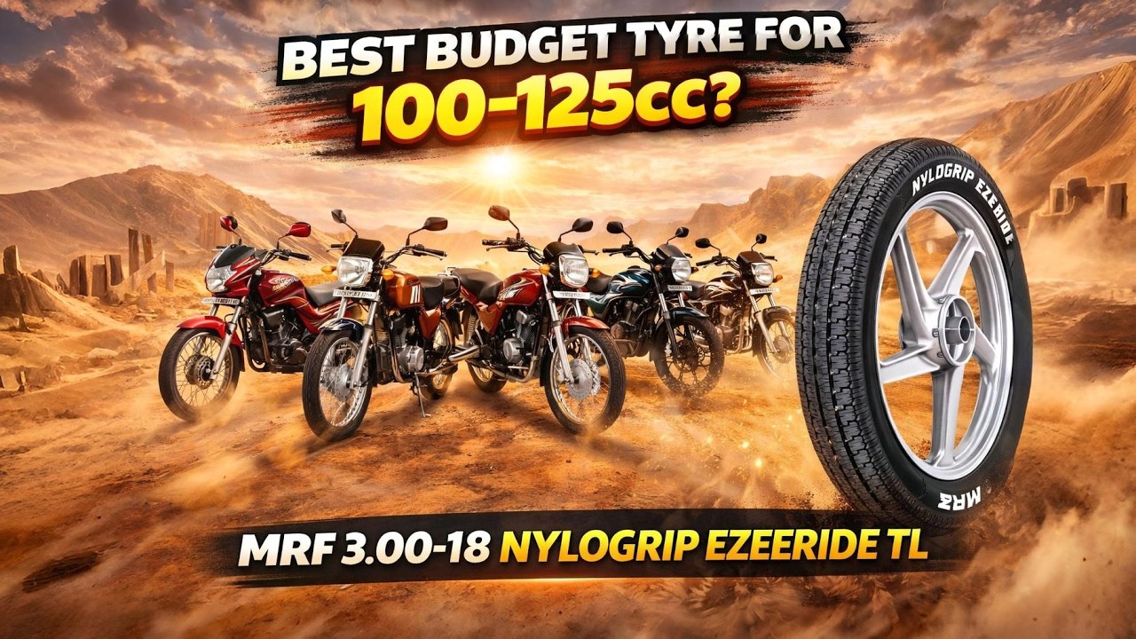 MRF 3.00-18 NYLOGRIP EZEERIDE TL Review I Mileage King Under Budget? I Bahubali Tyres