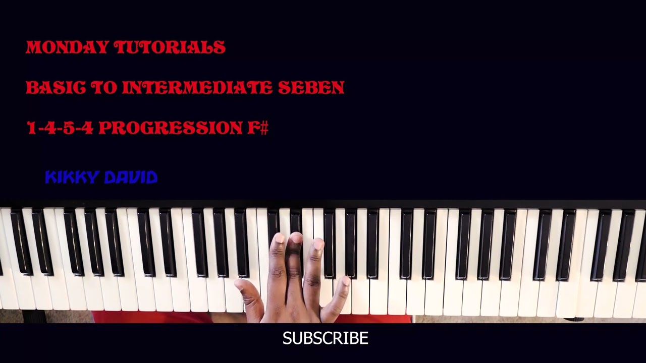 HOT PIANO SEBEN  1-4-5-4 PROGRESSION F# | BEGINNER TO INTERMEDIATE