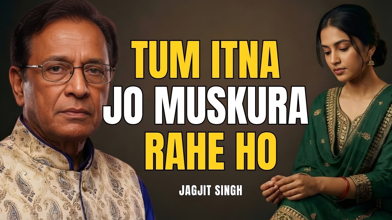 Tum Itna Jo Muskura Rahe Ho – Jagjit Singh | Emotional Ghazal | When Smiles Hide Sorrow