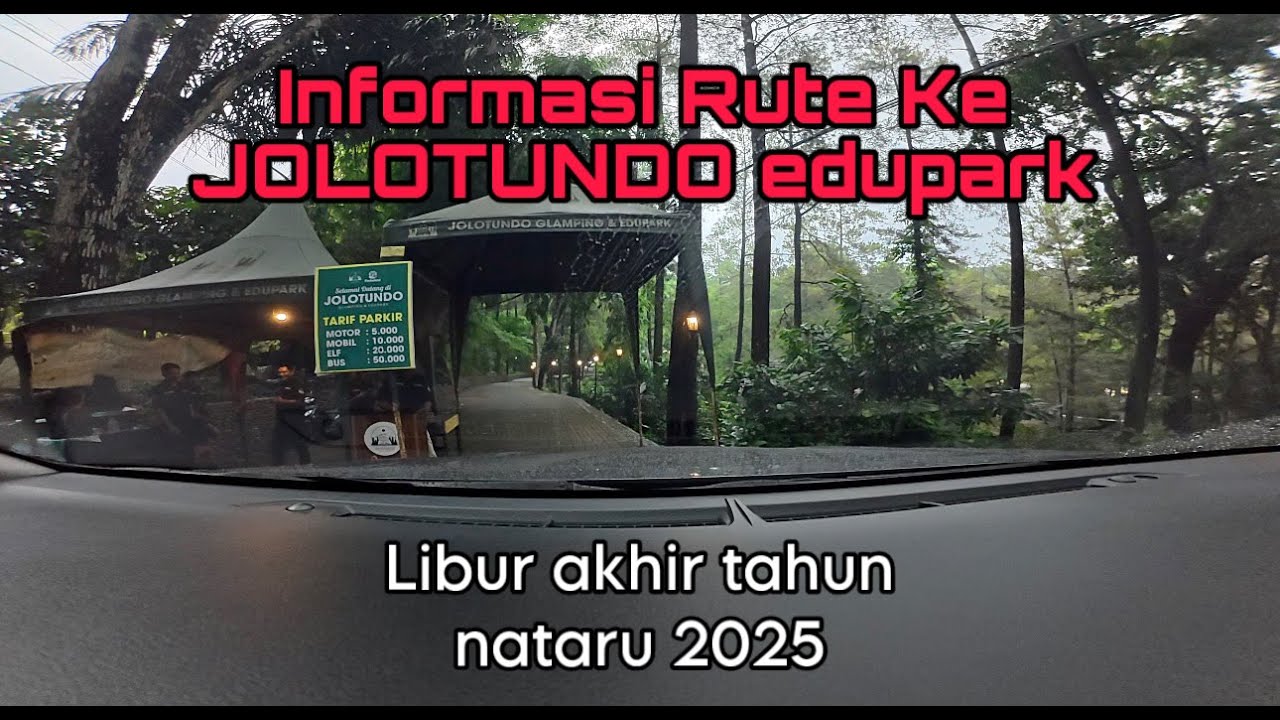 Perjalanan menuju ke Jolotundo Edupark
