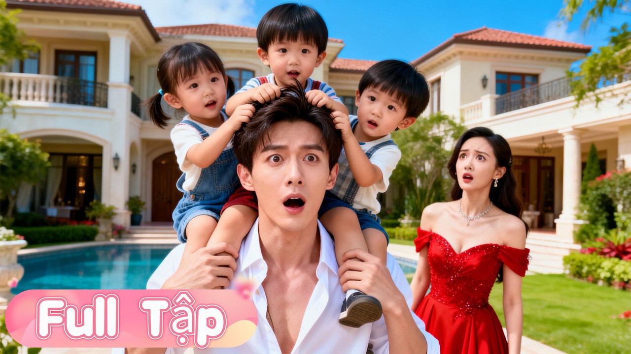 5 năm trước bị đẩy vào giường, 5 năm sau mang 3 con về phục thù. Nào ngờ… các bé đã tự 