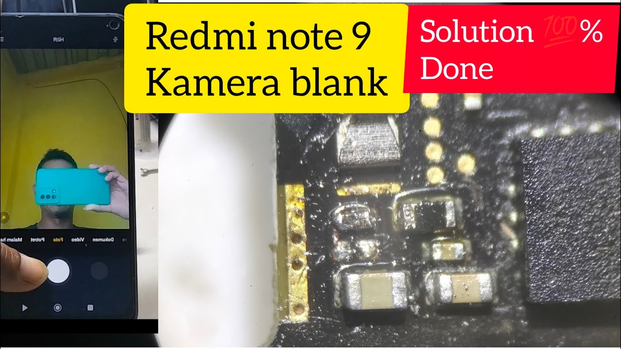 Redmi note 9 kamera depan gagal blank putih solusi (@eristotorialhp)