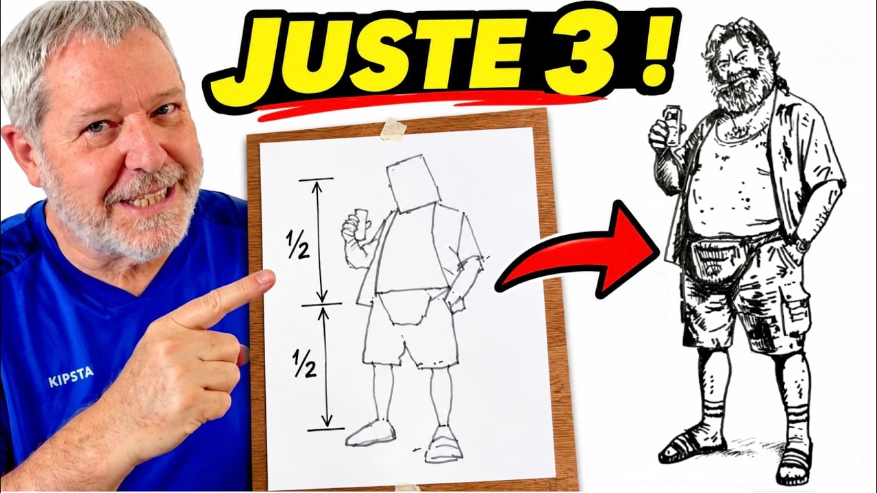 3 choses &agrave; connaitre pour dessiner un PERSONNAGE DEBOUT !