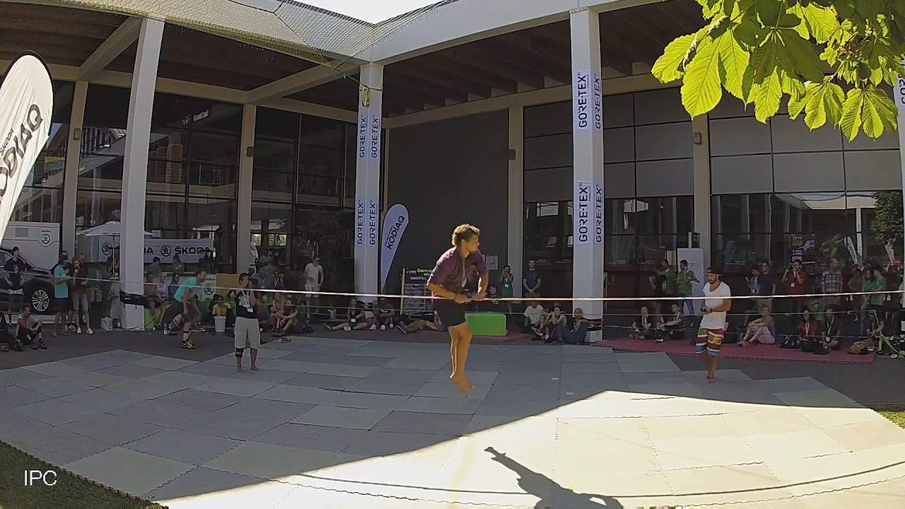 Tauri Vahesaar vs. Andy Lewis: European Slackline Masters 2017 - Round 1