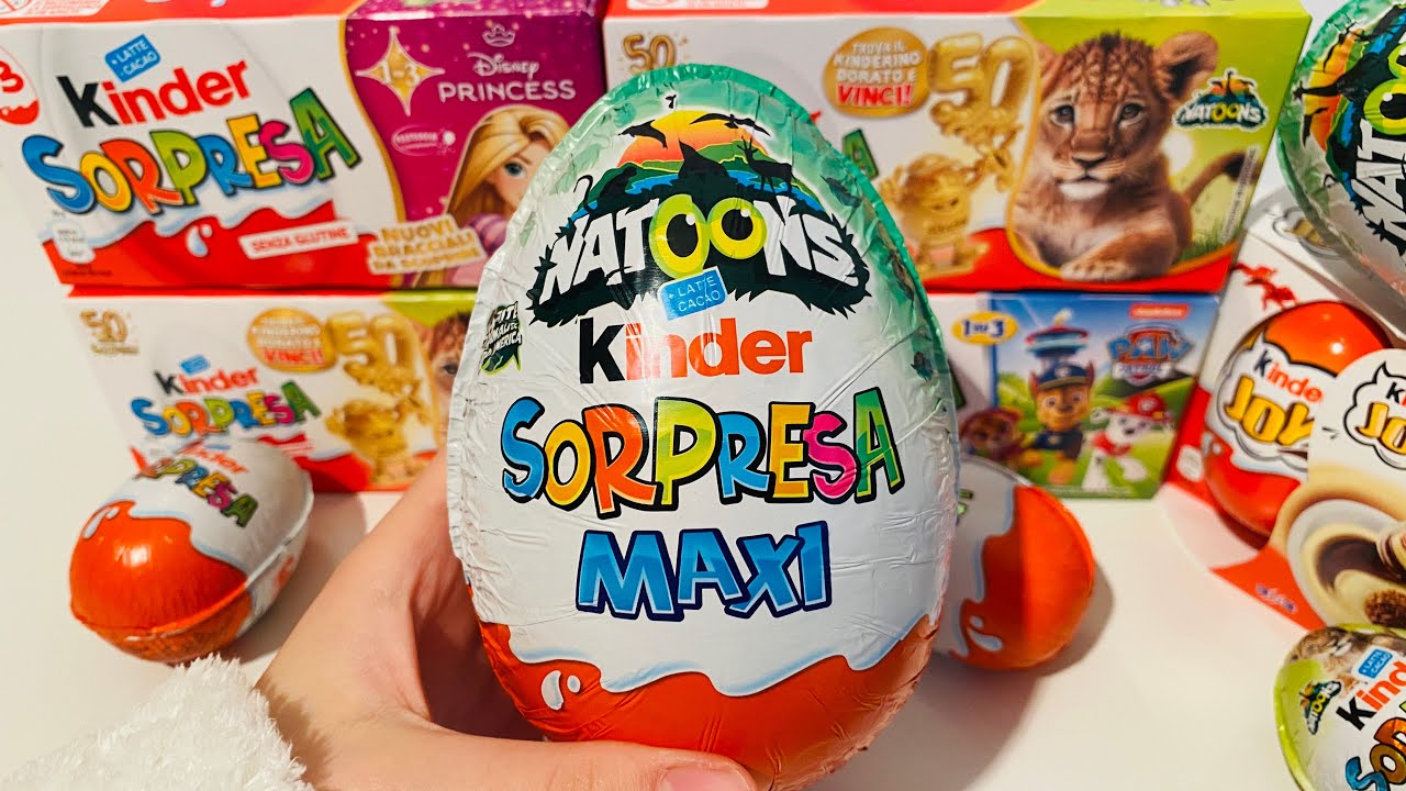 Compilation Kinder Surprise Maxi ASMR Unboxing