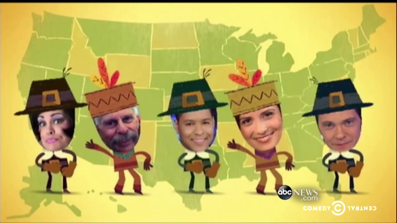 Trevor's Thanksgiving Thankstacular Round-Up: The Daily Show
