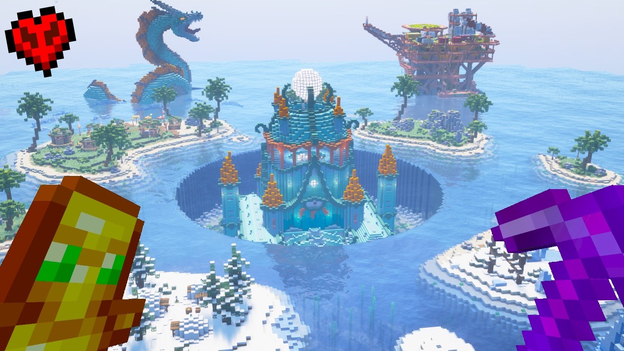 I Transformed EVERY OCEAN in Minecraft Hardcore!