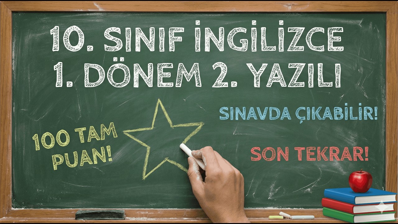 10. SINIF İNGİLİZCE 1. DÖNEM 2. YAZILI
