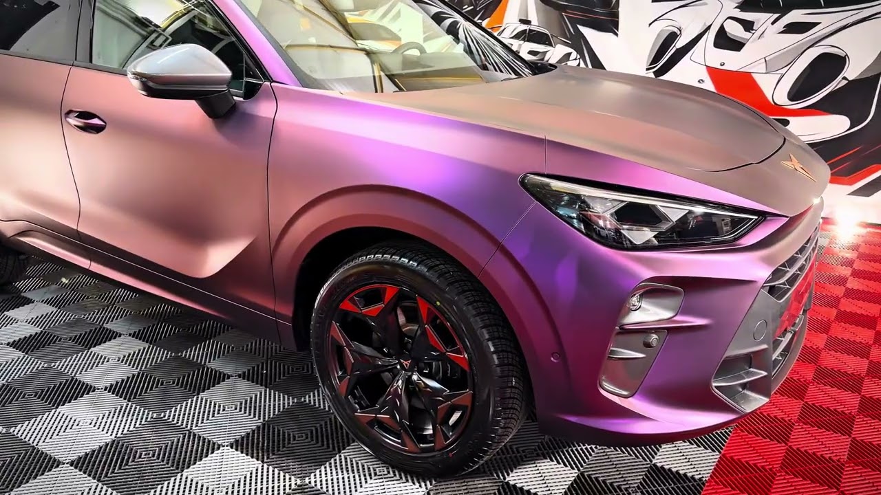 Cupra Terramar zabezpieczona kolorową folią PPF - Shine Factory Warszawa 