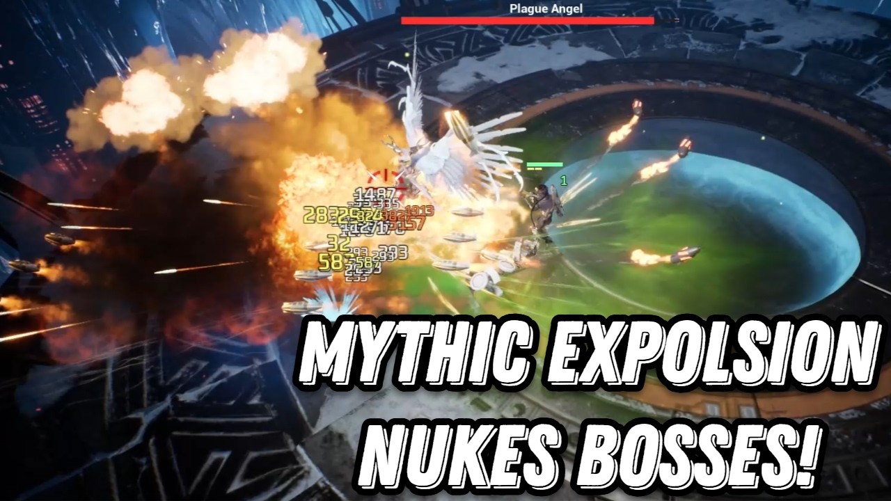 MYTHIC explosion perk with rockets NUKES bosses! ENDLESS rockets and fire! R.I.P