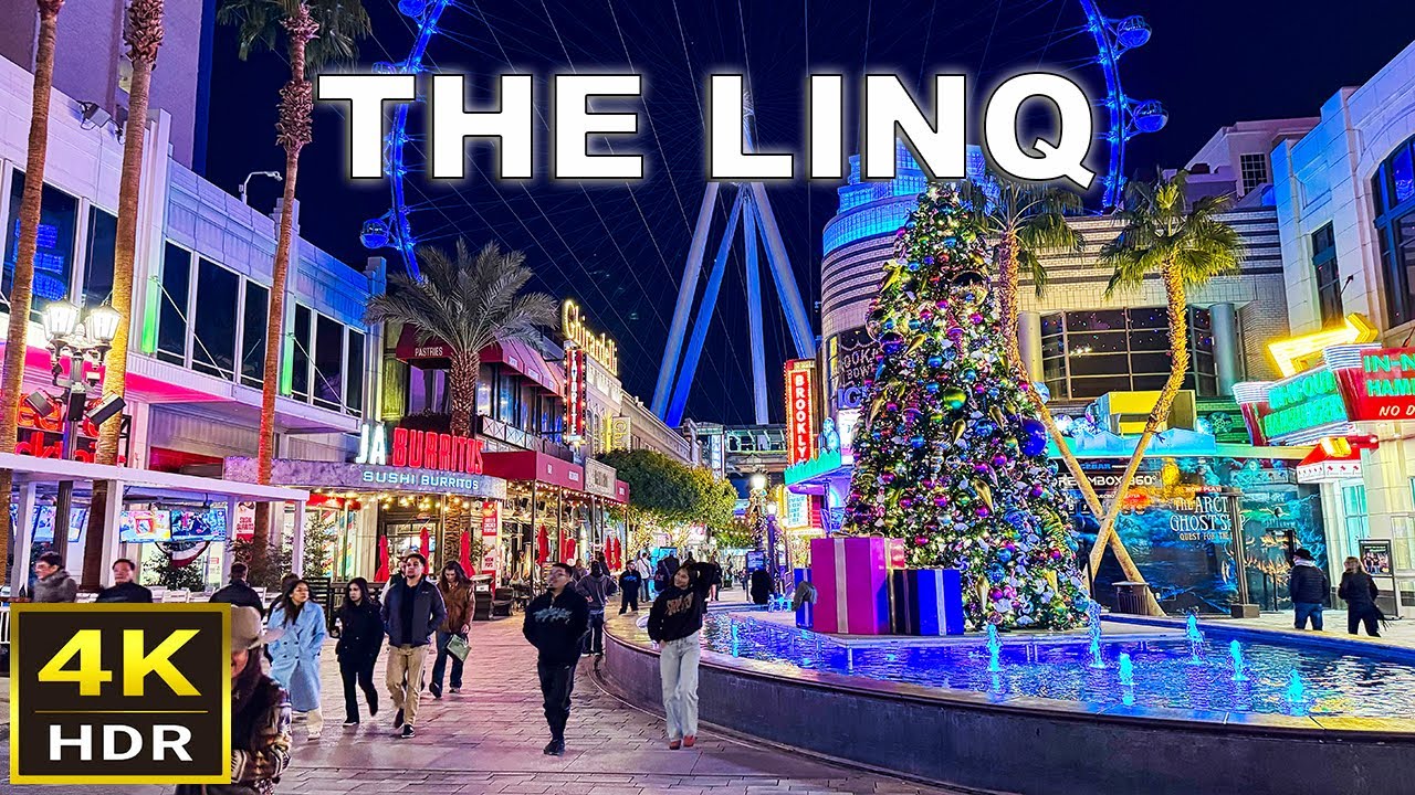 [4K HDR] The LINQ Las Vegas Walking Tour | December 2024 | Las Vegas Strip