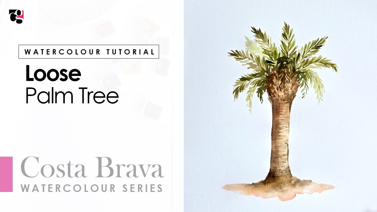How to Paint a Palm Tree in Watercolour - Costa Brava Series