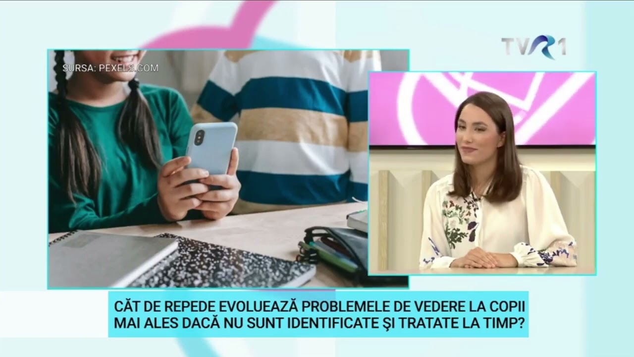 Miopia la copii și metode de încetinire a creșterii dioptriilor / Dr. Ioana Grecu la TVR 1
