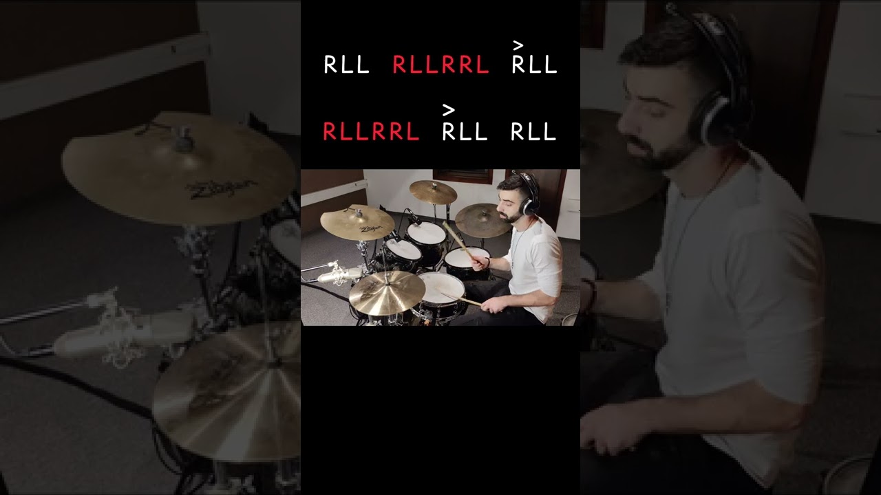 Quick Drum Lesson - 16th note triplets drum fill