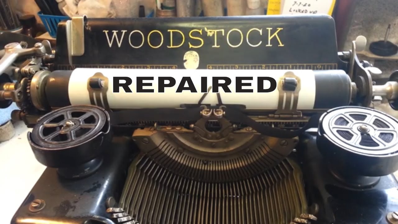Устранение неполадок в механизме подъёма каретки пишущей машинки Woodstock Model 5. Ремонт.