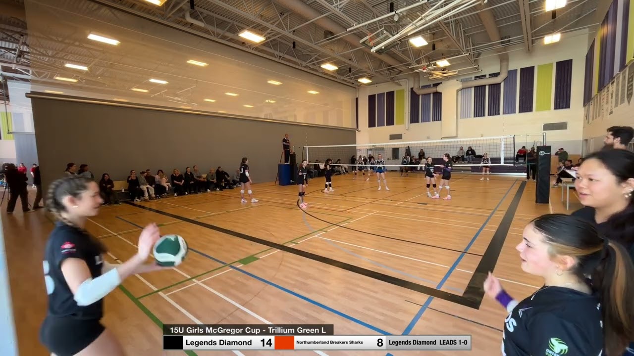 15U Girls McGregor CupTrillium Green L: Vaughan Legend Diamonds vs Northumberland Sharks Pool Set 2