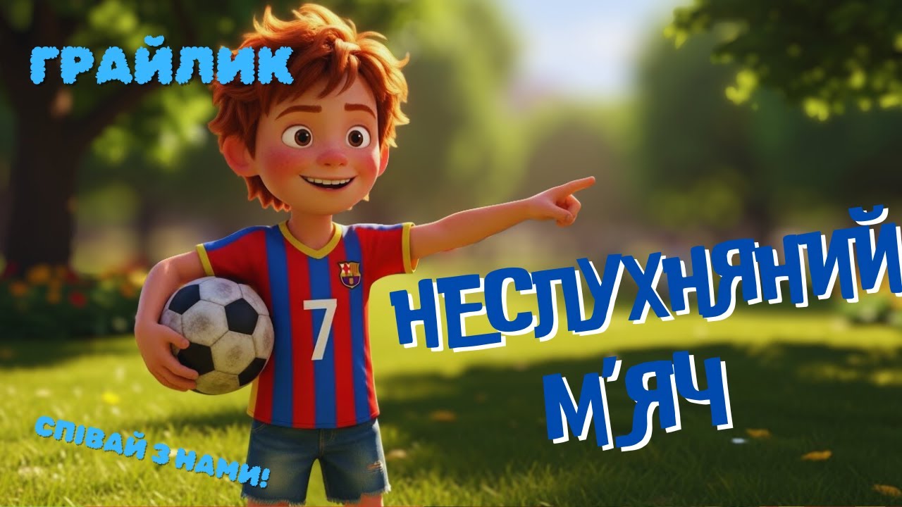 ⚽️ НЕСЛУХНЯНИЙ М'ЯЧ &mdash; Весела дитяча пісня та руханка! 🏃&zwj;♂️ (Прем'єра 2025)