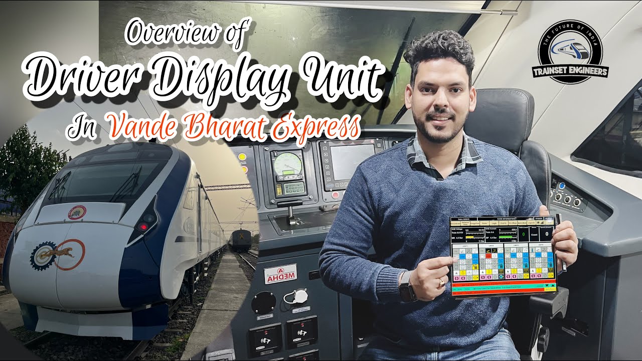 Driver Display Unit (DDU) in Vande Bharat Express