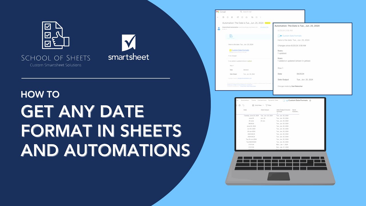 Customize Date Formats in Smartsheet Automations | Smartsheet Tutorial