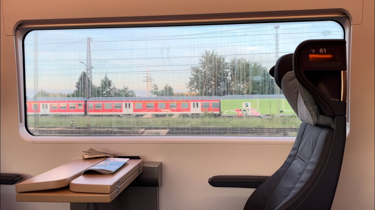 Fahrt im ICE 619 nach München