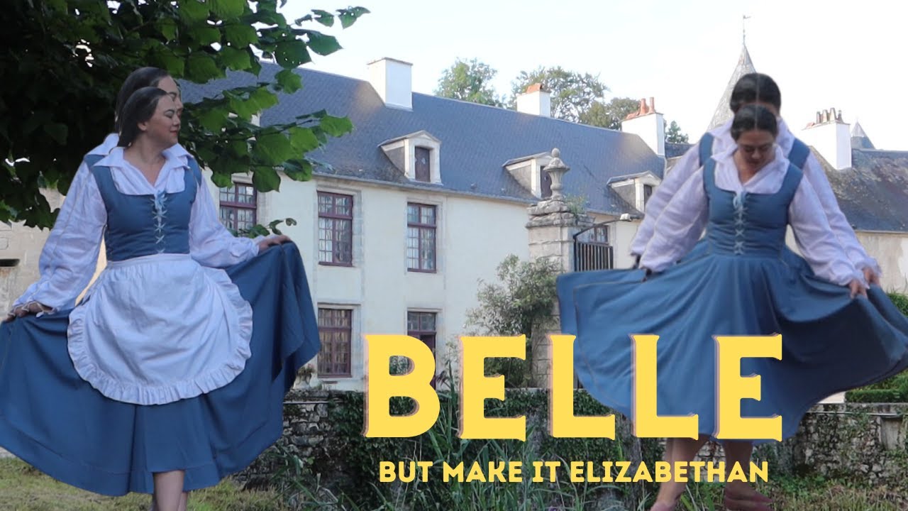 I sewed Belle's Blue Dress as an Elizabethan Kirtle! Historybounding? Cosplay? It's cute!