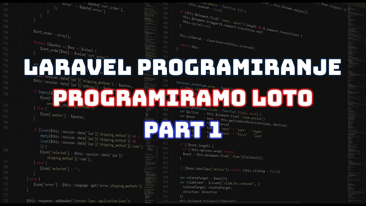 Live programiranje, pravimo platformu za loto! Prvi deo!