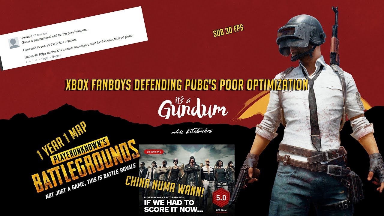 The Most Savage Man On Earth Rants: Xbots Defending PUBG's poor optimization