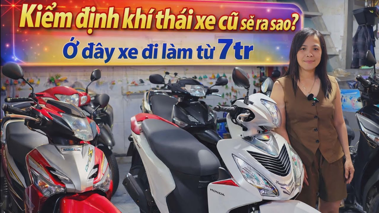 KIỂM ĐỊNH KHÍ THẢI XE CỔ ĐI VỀ ĐÂU? Future Neo Fi, Future X, Xe đi làm ở đây 7 triệu là bán