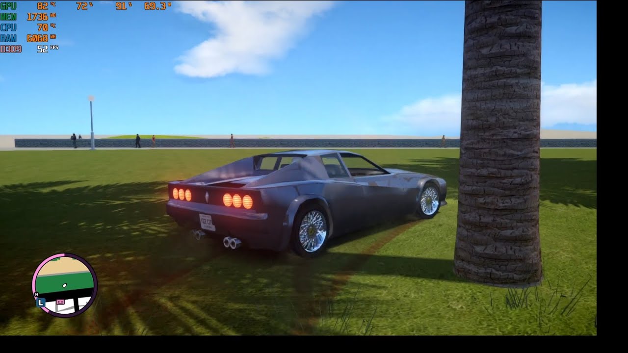 GTX 1650 : GTA Vice City Nextgen Edition Gameplay (1080p)