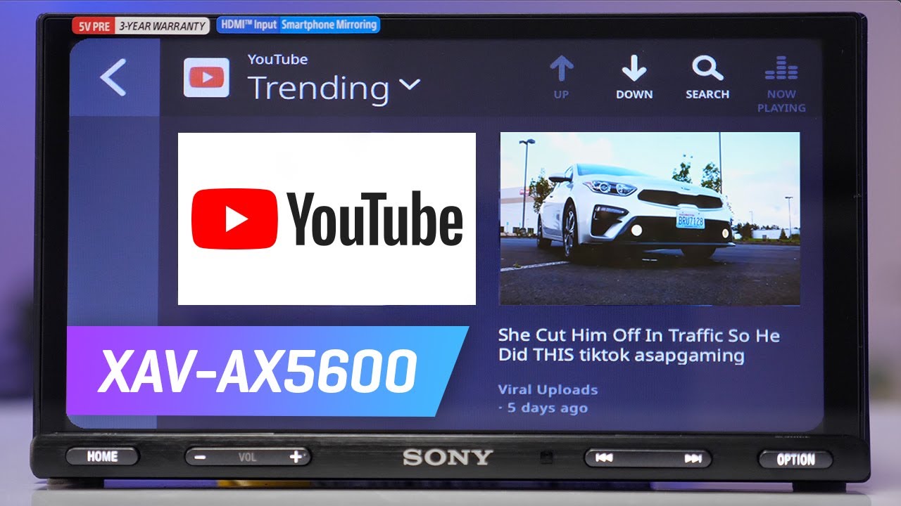 Sony XAV-AX5600 Review and Walkthrough Apple Carplay Android Auto 2021