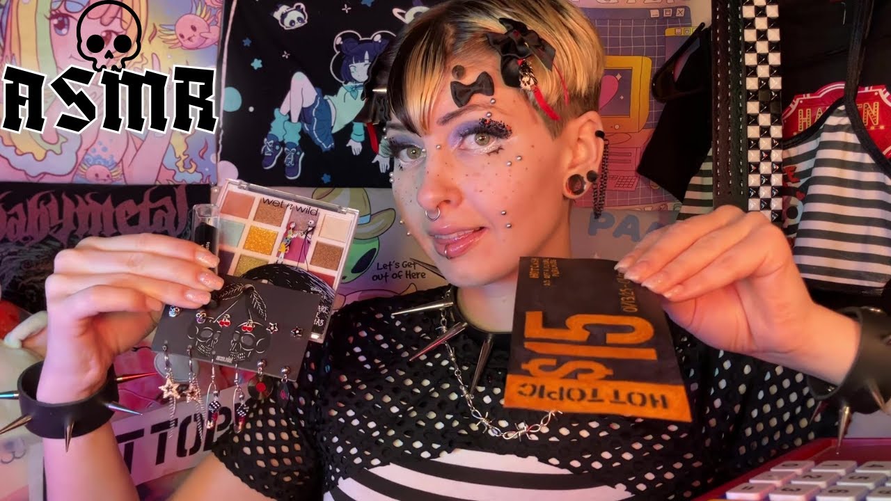 Hot Topic Employee Gives YOU a Makeover! 💀 Soft Spoken ASMR Roleplay for Sleep, Focus or Relaxation