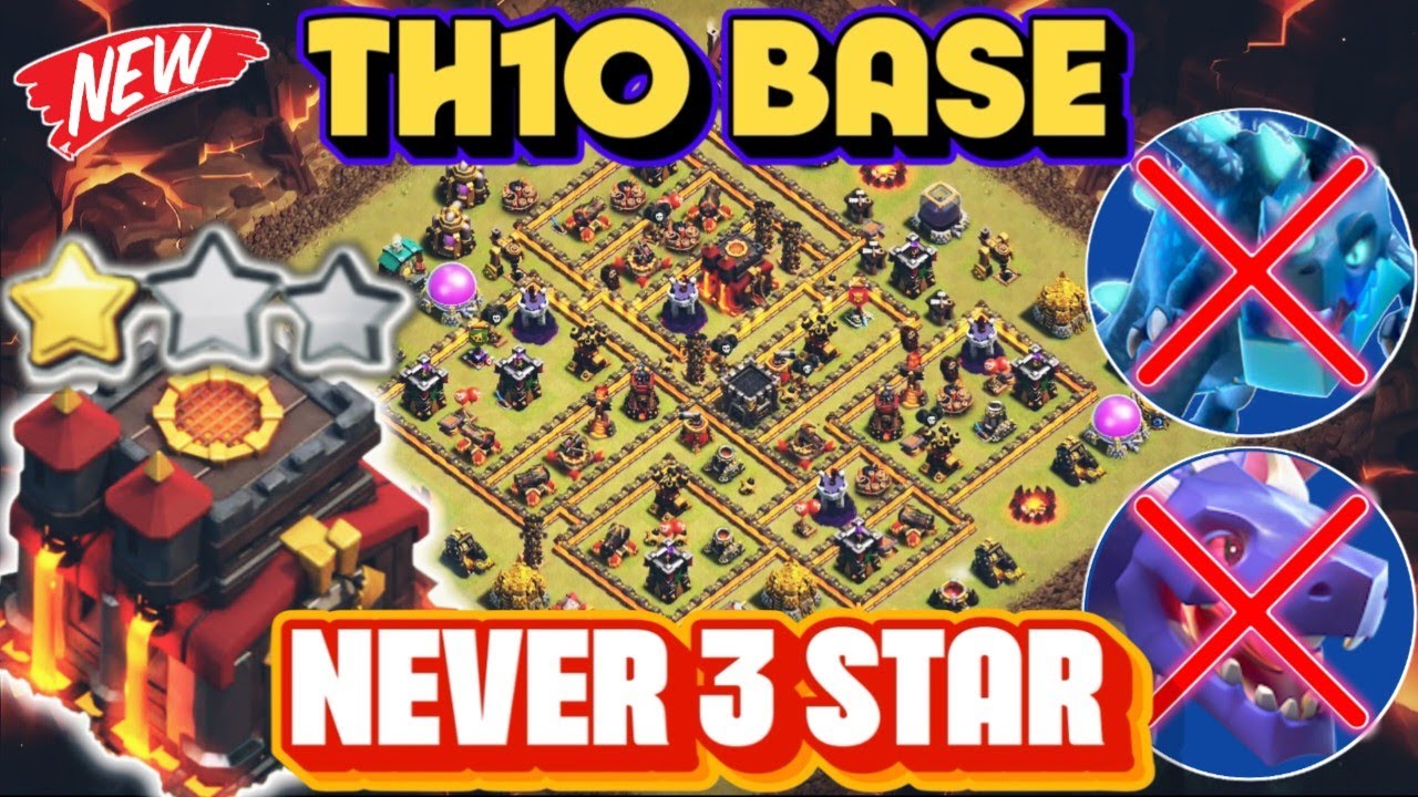 AFTER UPDATE TH10 BEST FOR WAR / TROPHY / CWL BASE + COPY LINKS || TH10 ANTI 3 STAR BASE