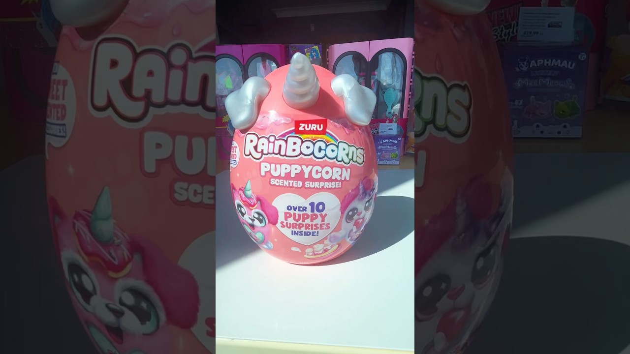 RAINBOCORNS PUPPYCORN SUPER FLUFFY TOY UNBOXING🐶🙈 #toyreviews #rainbocorns #asmr