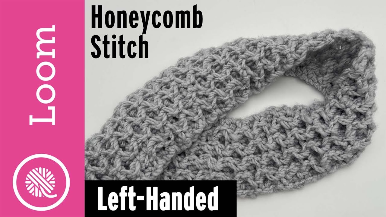 Loom Knit Honeycomb stitch | Left Handed (single knit)