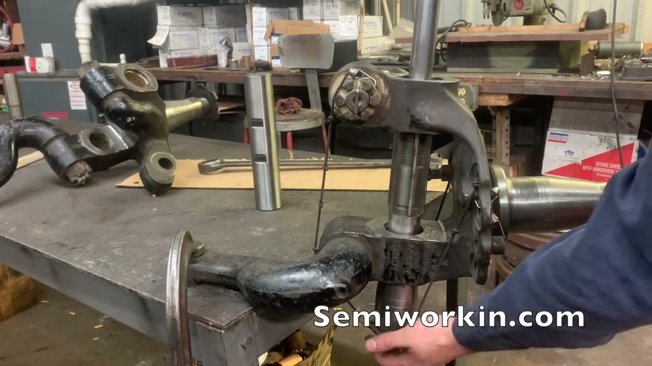 Reaming Brass Bushings | Semi Truck Spindle