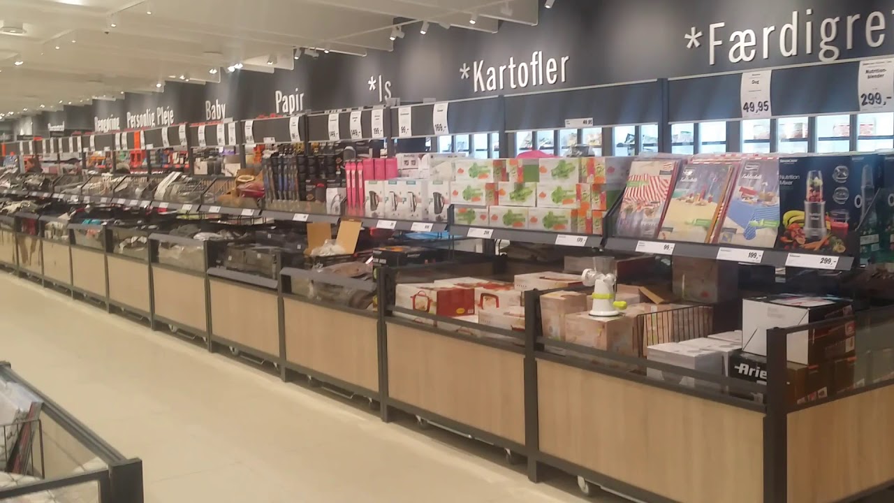 glimp in de mega lidle in Denemarken, Aabenraa