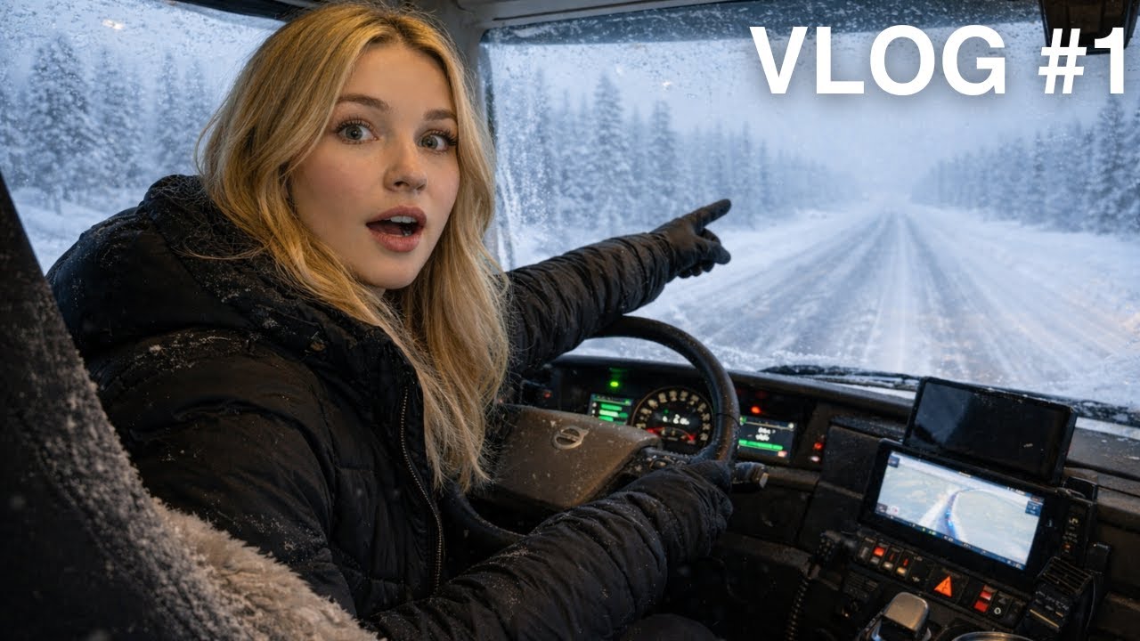 A Day in My 18-Wheeler: Solo Female Trucker Takes on Alaska’s Ice Road in -40°F (Full Vlog)