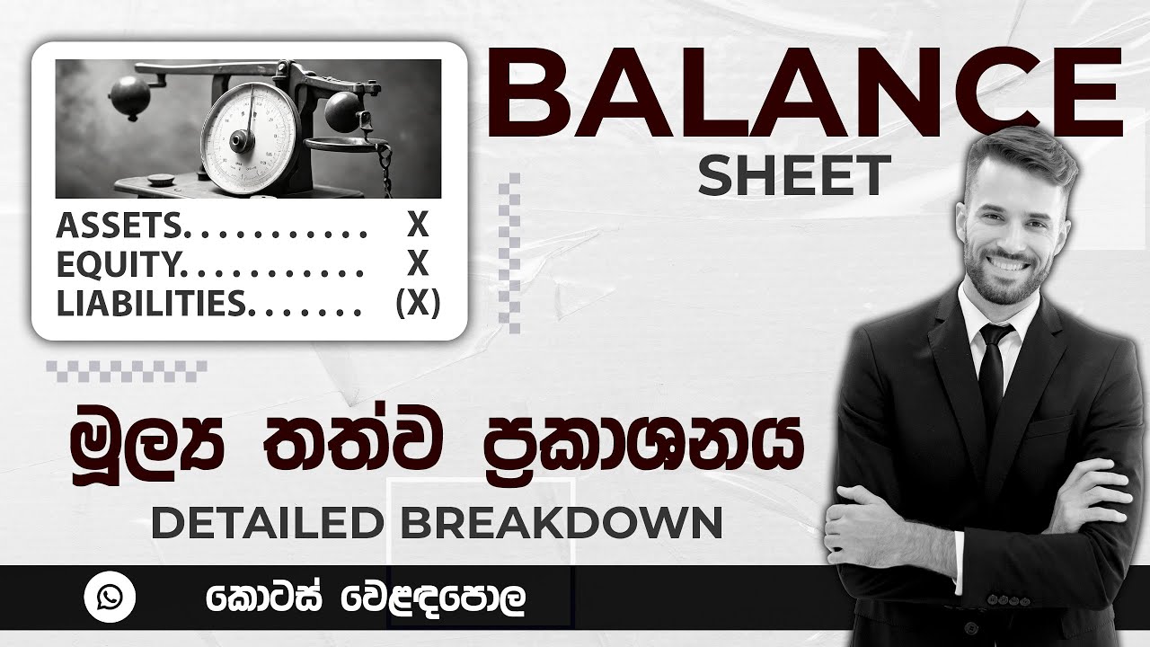 Balance Sheet Detailed Sinhala GUIDE for Investors | Stock Market