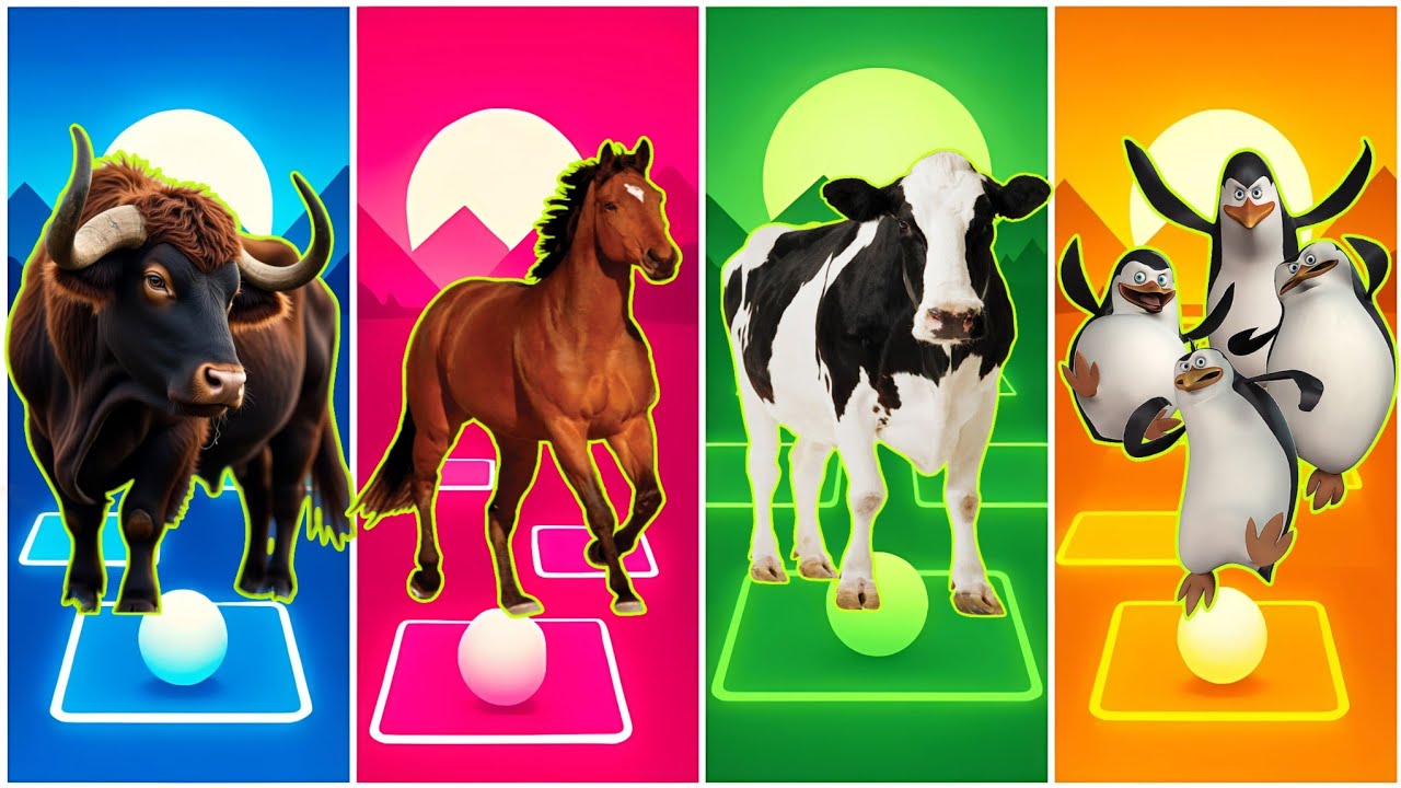 Bull 🆚 Horse 🆚 Cow 🆚 Madagascar 🆚 Who Will Win?