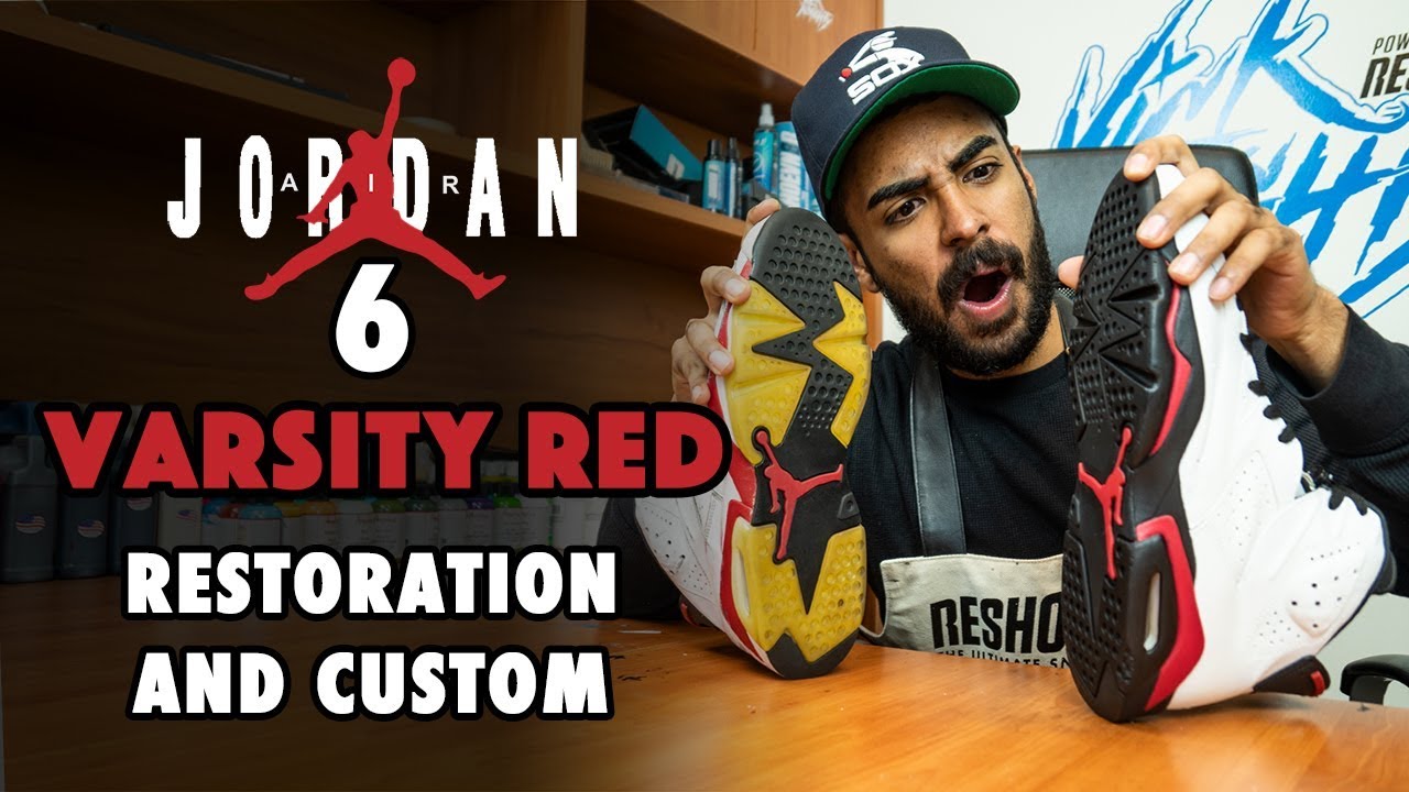 Air Jordan 6 Varsity Red Restoration and Chicago Custom by Vick Almighty