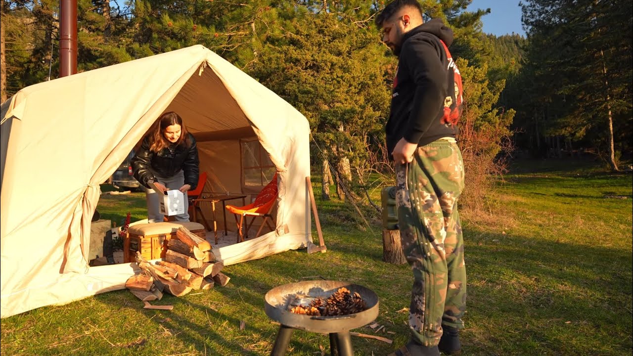 ORMANDA EV KONFORU / SOBALI ŞİŞME ÇADIRLA KAMP