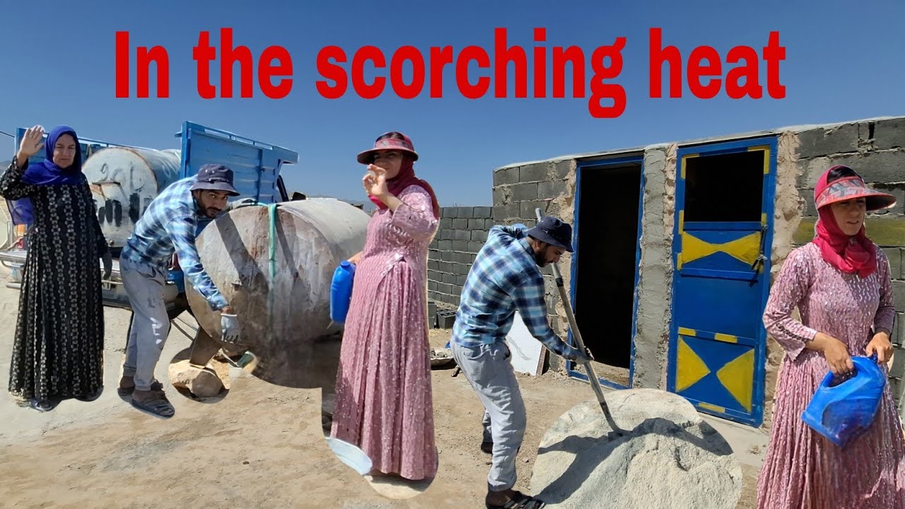 Unbelievable! How Nomadic Women Built This Massive Fence in Scorching Heat