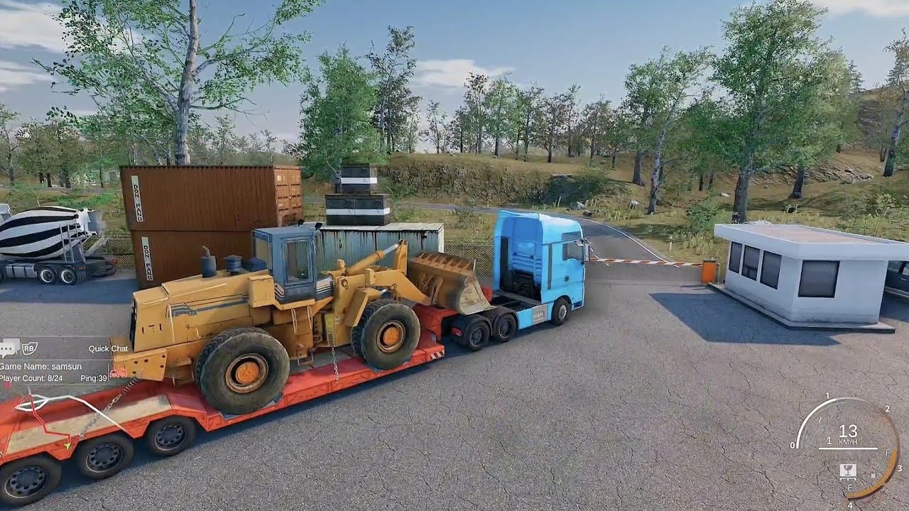 Truck and logistics simulator, simulator game truck, realistic gameplay,